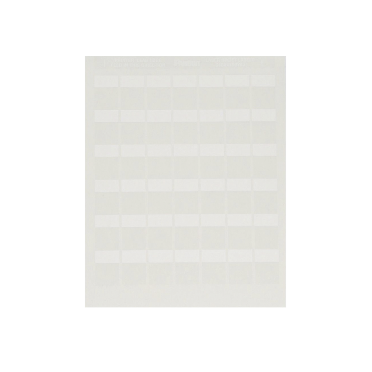 Paquete de Hojas con 2500 Etiquetas de Identificación Auto-Laminadas para Impresora Láser/Inyección de Tinta, para Cables de 4.1 a 8.1 mm de Diámetro (10 - 6 AWG), Color Blanco