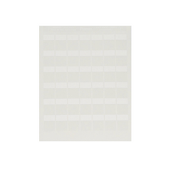 Paquete de Hojas con 2500 Etiquetas de Identificación Auto-Laminadas para Impresora Láser/Inyección de Tinta, para Cables de 4.1 a 8.1 mm de Diámetro (10 - 6 AWG), Color Blanco