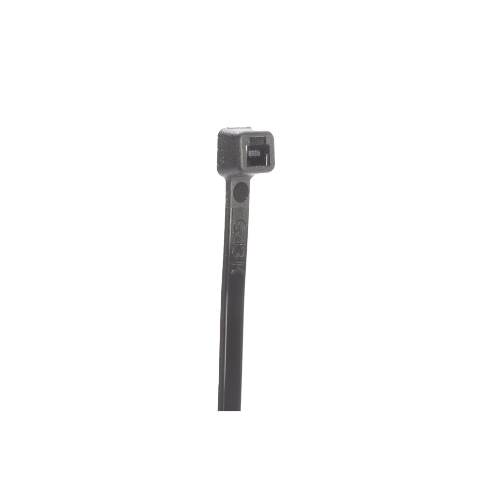 Cincho STRONGHOLD, 370 mm largo x 4.8mm ancho, Tensión 50 lb (222 N) Nylon 6,6 Color Negro, Paquete de 100 Piezas