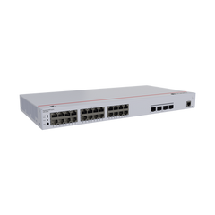 Switch de Acceso eKit Administrable / Capa 2 / 24 Puertos PoE+ Gigabit + 4 Puertos SFP+/SFP + Puerto de Consola  / Poe Perpetuo / Presupuesto PoE 400 W / Sin Licenciamiento