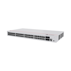 Switch de Acceso Gigabit Administrable PoE Capa 2 / 48 puertos 10/100/1000 Mbps (PoE) / 4 Puertos 1GE SFP Uplink / ERPS / IMGP Snooping / DHCP Snooping / PoE Perpetuo / 380W / Administración Nube Gratis