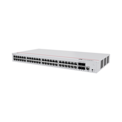 Switch de Acceso Gigabit Administrable PoE Capa 2 / 48 puertos 10/100/1000 Mbps (PoE) / 4 Puertos 1GE SFP Uplink / ERPS / IMGP Snooping / DHCP Snooping / PoE Perpetuo / 380W / Administración Nube Gratis