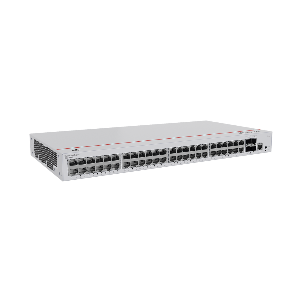 Switch de Acceso Gigabit Administrable PoE Capa 2 / 48 puertos 10/100/1000 Mbps (PoE) / 4 Puertos 10GE SFP+ Uplink / ERPS / IMGP Snooping / DHCP Snooping / PoE Perpetuo / 380W / Administración Nube Gratis