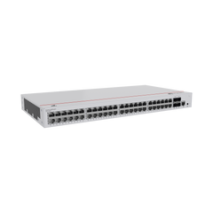 Switch de Acceso Gigabit Administrable PoE Capa 2 / 48 puertos 10/100/1000 Mbps (PoE) / 4 Puertos 10GE SFP+ Uplink / ERPS / IMGP Snooping / DHCP Snooping / PoE Perpetuo / 380W / Administración Nube Gratis