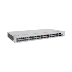 Switch de Acceso Gigabit Administrable PoE Capa 2 / 48 puertos 10/100/1000 Mbps (PoE) / 4 Puertos 10GE SFP+ Uplink / ERPS / IMGP Snooping / DHCP Snooping / PoE Perpetuo / 380W / Administración Nube Gratis