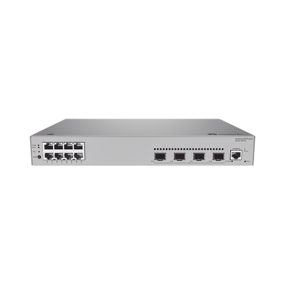 Switch de acceso eKit Administrable / Capa 2 / 8 Puertos PoE+ Gigabit + 4 SFP + Puerto Consola / PoE Perpetuo / Presupuesto PoE 125 W / Sin licenciamiento