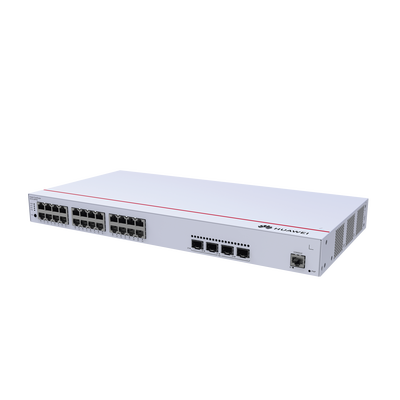 Switch de Distribución/Core Gigabit Administrable PoE Capa 3 / 24 puertos 10/100/1000 Mbps (PoE) / 4 Puertos 1GE SFP Uplink / ERPS / Rutas Estáticas / iStack / PoE Perpetuo / 400W / Administración Nube Gratis