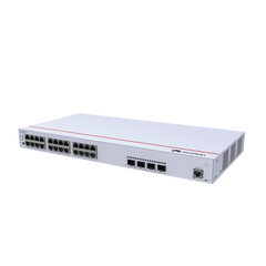 Switch de Distribución/Core Gigabit Administrable PoE Capa 3 / 24 puertos 10/100/1000 Mbps (PoE) / 4 Puertos 1GE SFP Uplink / ERPS / Rutas Estáticas / iStack / PoE Perpetuo / 400W / Administración Nube Gratis