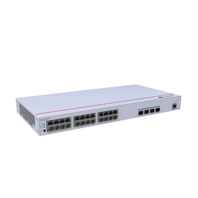Switch de Distribución/Core Gigabit Administrable PoE Capa 3 / 24 puertos 10/100/1000 Mbps (PoE) / 4 Puertos 1GE SFP Uplink / ERPS / Rutas Estáticas / iStack / PoE Perpetuo / 400W / Administración Nube Gratis