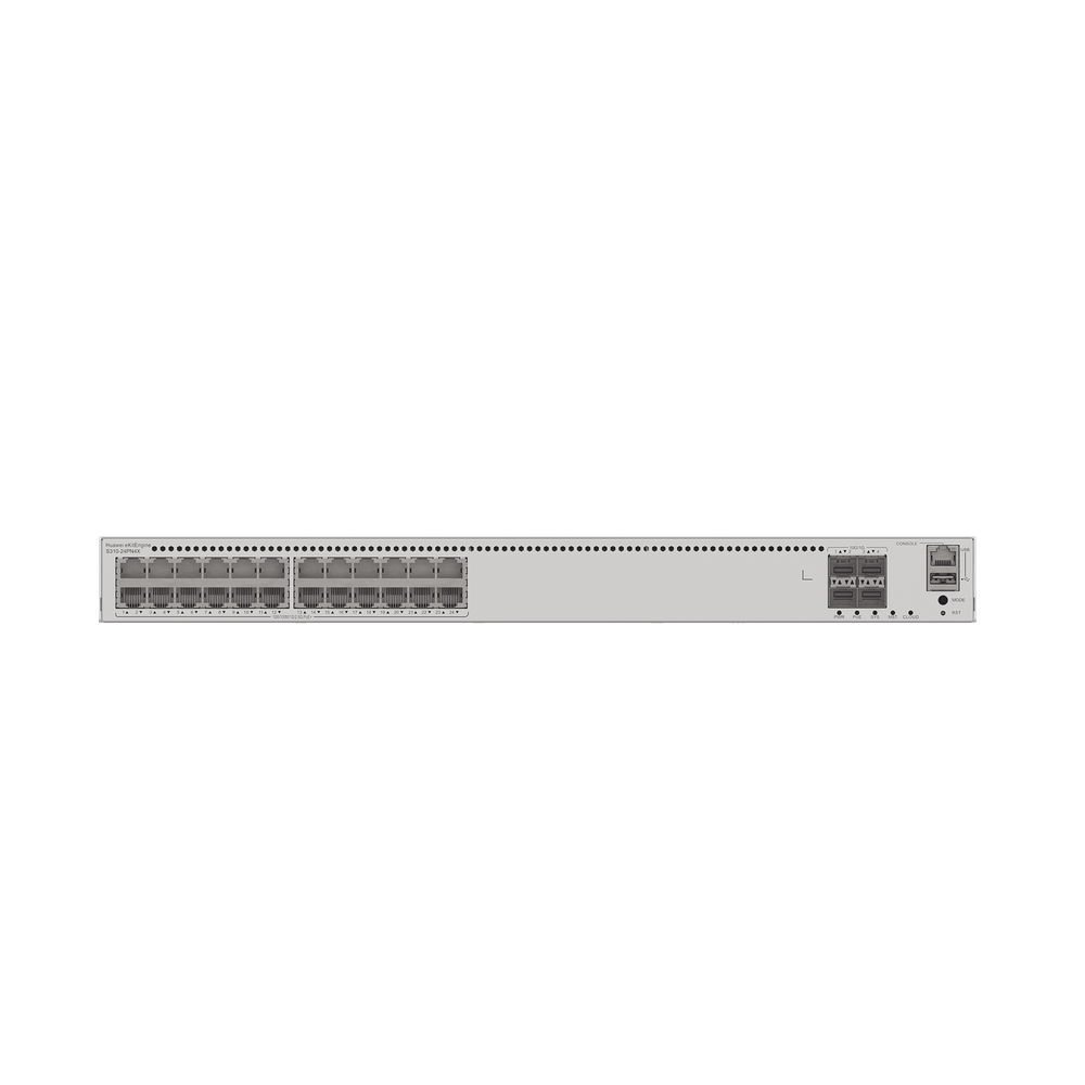 Switch de Distribución/Core Gigabit Administrable PoE Capa 3 / 24 puertos 1000/2.5Gbps (PoE) / 4 Puertos 10GE SFP+ Uplink / ERPS / Rutas Estáticas / iStack / PoE Perpetuo / 400W / Administración Nube Gratis