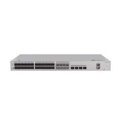 Switch de Distribución/Core Gigabit Administrable  Capa 3 / 24 puertos 1GE SFP ( Combo con 8 Puertos 10/100/1000 Mbps) / 4 Puertos 10GE SFP+ Uplink / ERPS / Rutas Estáticas / iStack / Administración Nube Gratis