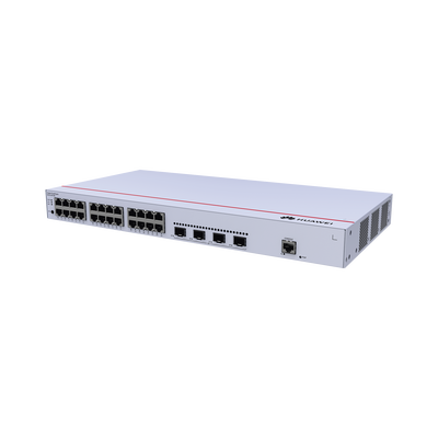 Switch de Distribución/Core Gigabit Administrable  Capa 3 / 24 puertos 10/100/1000 Mbps  / 4 Puertos 1GE SFP Uplink / ERPS / Rutas Estáticas / iStack / Administración Nube Gratis