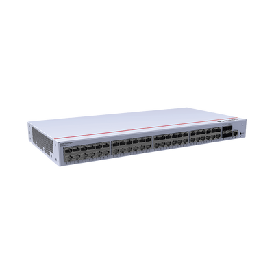 Switch de Distribución/Core Gigabit Administrable  Capa 3 / 48 puertos 10/100/1000 Mbps  / 4 Puertos 1GE SFP Uplink / ERPS / Rutas Estáticas / iStack / Administración Nube Gratis