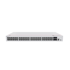 Switch de Distribución/Core Gigabit Administrable  Capa 3 / 48 puertos 10/100/1000 Mbps  / 4 Puertos 10GE SFP+ Uplink / ERPS / Rutas Estáticas / iStack / Administración Nube Gratis