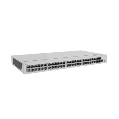 Switch de Distribución/Core Gigabit Administrable  Capa 3 / 48 puertos 10/100/1000 Mbps  / 4 Puertos 10GE SFP+ Uplink / ERPS / Rutas Estáticas / iStack / Administración Nube Gratis