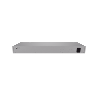 Switch de Acceso eKit Administrable / Capa 2+ / 24 Puertos PoE+ Gigabit + 2 Puertos SFP(2.5 Gbps) + 2 Puertos SFP+(10 Gbps) / PoE Perpetuo / Presupuesto PoE 400 W / Sin licenciamiento