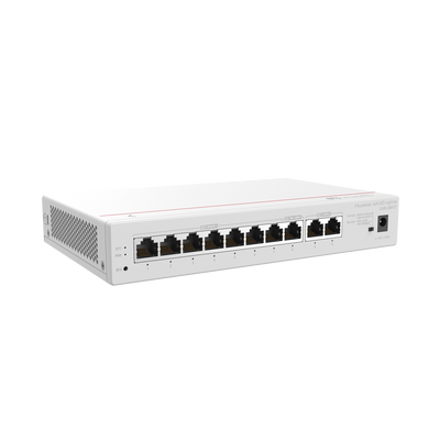 HUAWEI eKit - Router Multi-Servicio / 2 puerto 10/100/1000 Mbps(WAN) / 1 puerto 10/100/1000 Mbps(WAN/LAN) PoE / 7 puertos 10/100/1000 Mbps(LAN) PoE / 124W / Rendimiento 2 Gbps / Controla hasta 64 APs / Hasta 250 Clientes / Administración Nube Grati