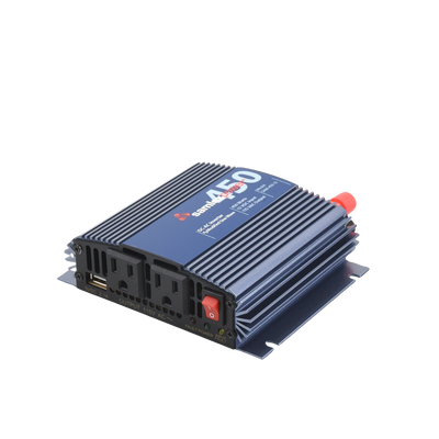 Inversor de Corriente Onda Modificada (CD-CA). Potencia Nominal 450 W, Ent:12Vcc, Sal: 115Vca 60 Hz.