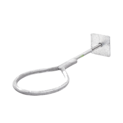 Ancla con Aro, largo: 40 cm. de 1/2" de espesor para Losa o Pared. Galvanizado por Inmersión.