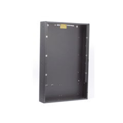 Caja posterior de 3 niveles para gabinete de panel contra incendio NOTIFIER, acero calibre 16, color negro