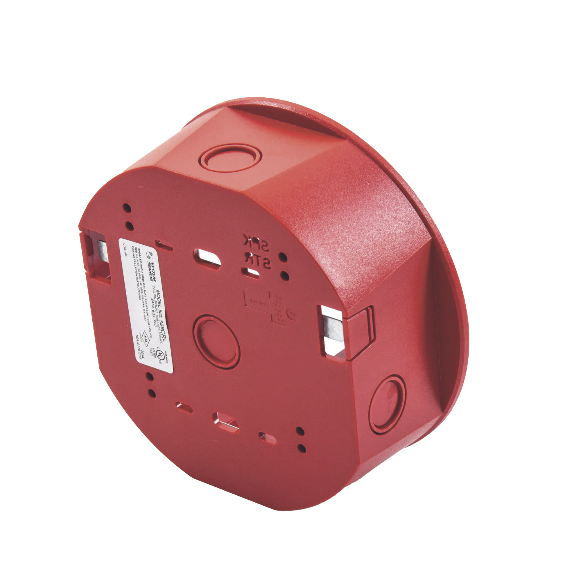 Caja de Montaje en Techo, para Sirena, Color Rojo, Nuevo Diseño Moderno y Elegante