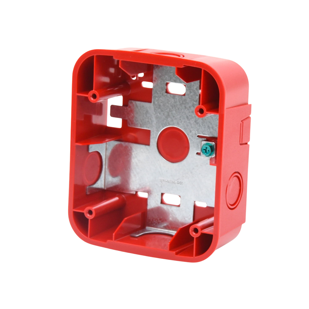 Caja de Montaje en Pared, para Sirena, Color Rojo, Nuevo Diseño Moderno y Elegante