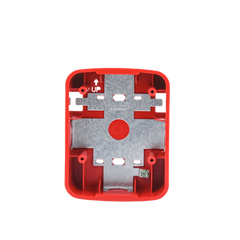 Caja de Montaje en Pared para Bocina y Bocina con Lampara Estroboscopica y para montaje en Techo de Bocinas, Color Rojo