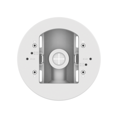 Montaje adaptador para instalacion en poste de camaras Domo y Bala serie X o P marca Hanwha