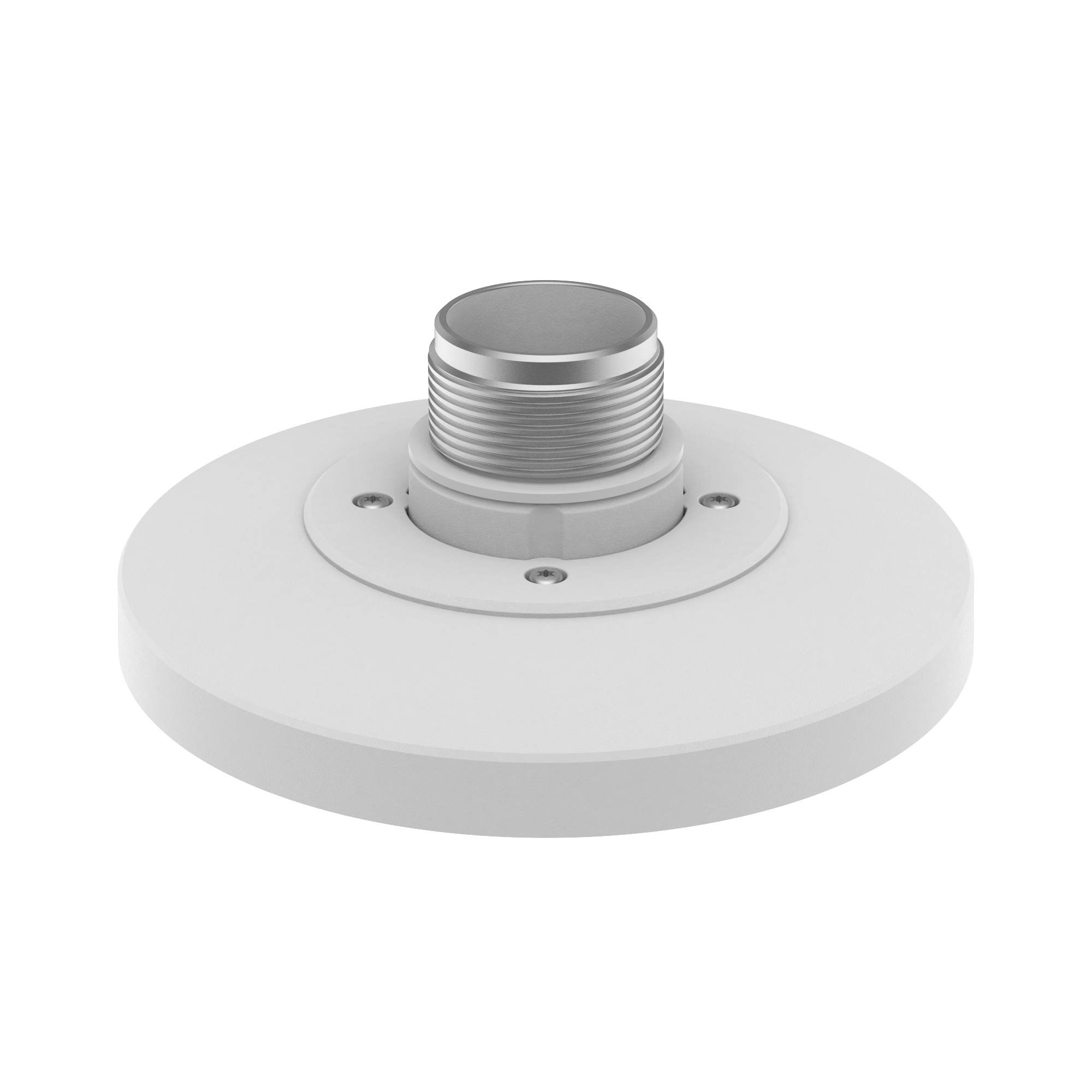 Adaptador tipo plato para Cámara tipo domo Hanwha, necesario para usar accesorios de pared o techo, verificar lista de compatibilidad