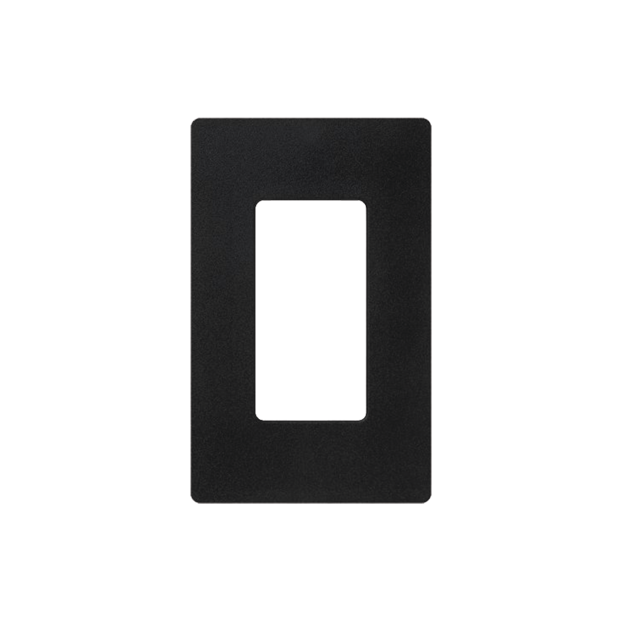 Tapa Color Negro Satin para interruptor o dimmer Lutron, 1 gang, limpio y moderno