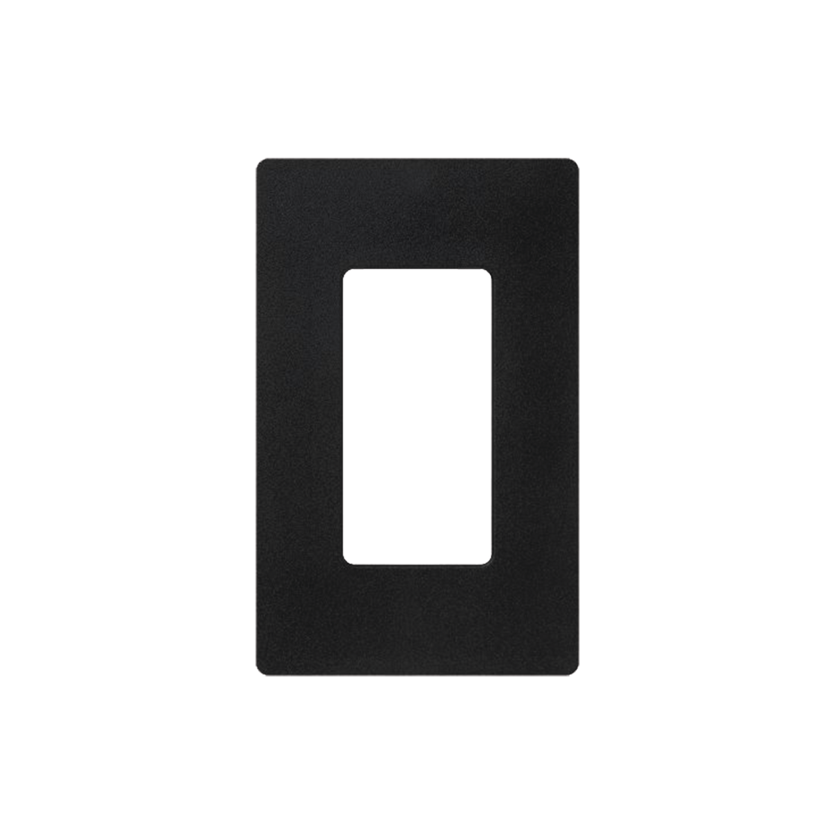 Tapa Color Negro Satin para interruptor o dimmer Lutron, 1 gang, limpio y moderno