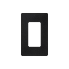 Tapa Color Negro Satin para interruptor o dimmer Lutron, 1 gang, limpio y moderno