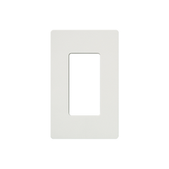 Placa de pared 1 espacio, para atenuador (dimmer), apagador ó control remoto inalámbrico LUTRON.