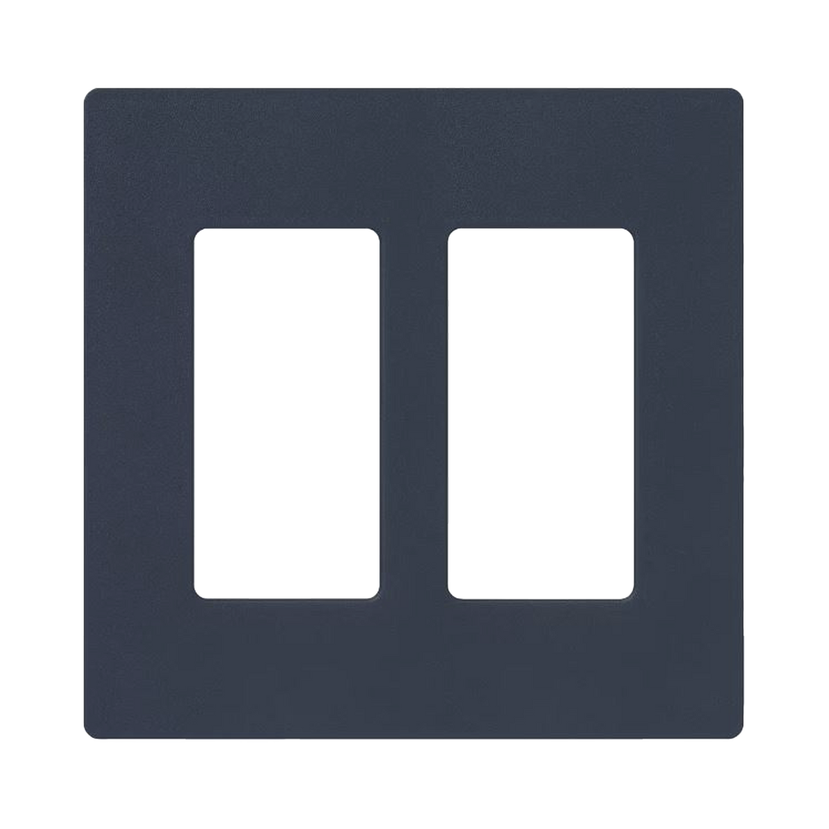 Tapa Color Deap Sea  Satin para interruptor o dimmer Lutron, 2 gang, limpio y moderno