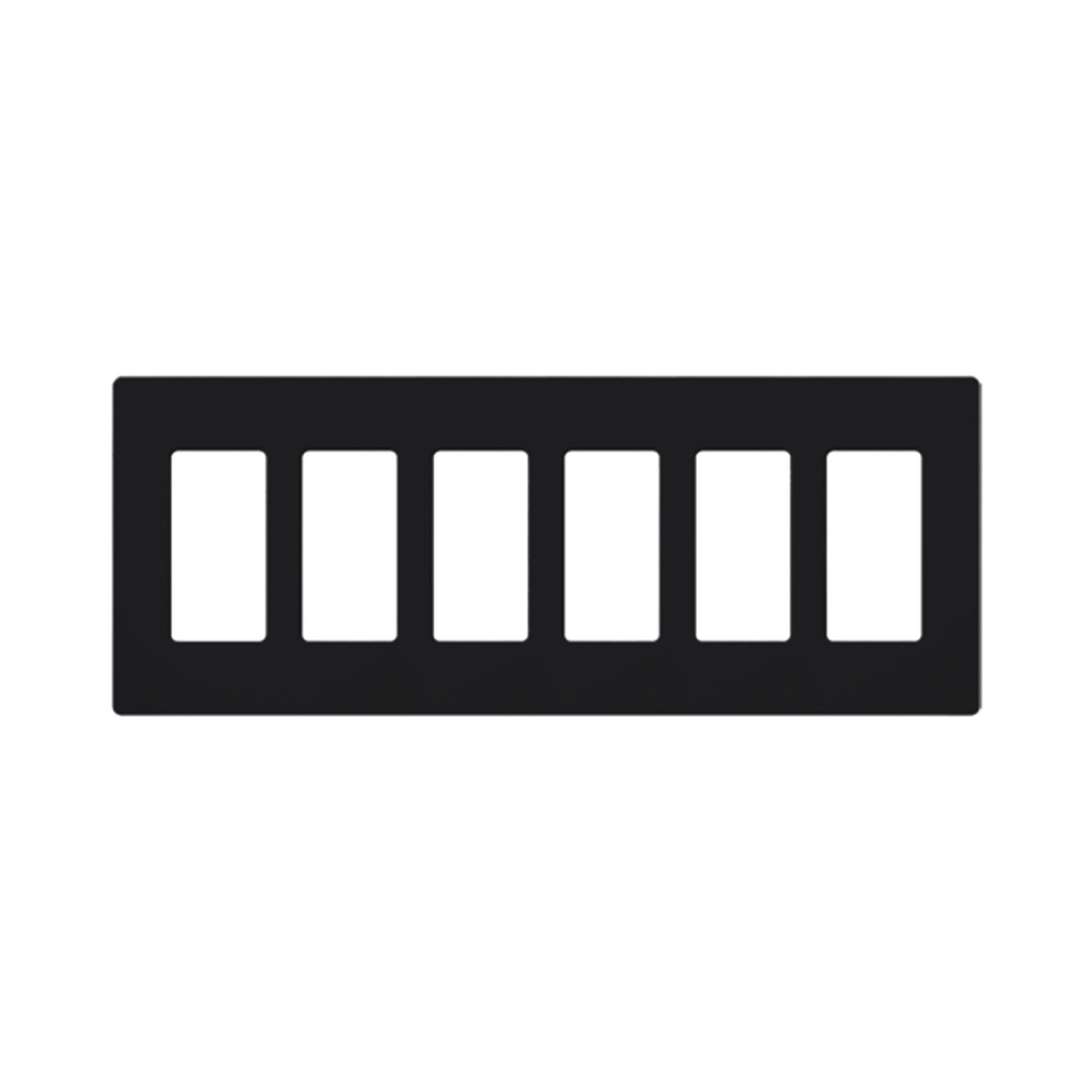 Placa 6 espacios pata dimmer o apagadores Lutron