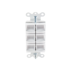 Caja de pared para contactos varios, 6 mini espacios.