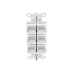 Caja de pared para contactos varios, 6 mini espacios.