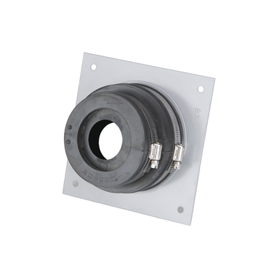 Placa y goma pasamuro para cable coaxial de 1/2"
