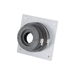 Placa y goma pasamuro para cable coaxial de 1/2"