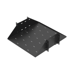 Charola para Soportar Equipos en Rack de 19", Profundidad Ajustable hasta 484 mm. 150 Kg  de Carga, Compatible con Racks de Doble Perforación, 3U