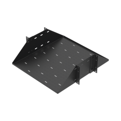 Charola para Soportar Equipos en Rack de 19", Profundidad Ajustable hasta 484 mm. 150 Kg  de Carga, Compatible con Racks de Doble Perforación, 3U