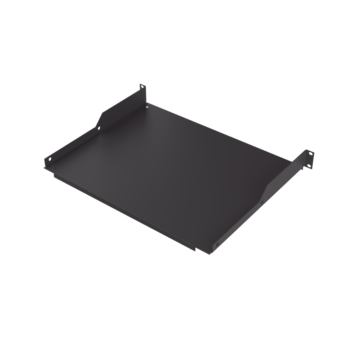 Charola para Soportar Equipos en Rack de 19 in, Profundidad de 34 cm, Color Negro, 1U