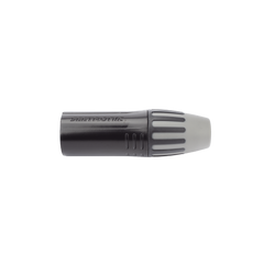 XLR conector de cable macho, carcasa enchapada en negro, contactos enchapados en plata