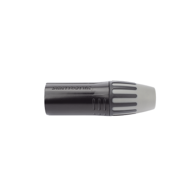 XLR conector de cable macho, carcasa enchapada en negro, contactos enchapados en plata