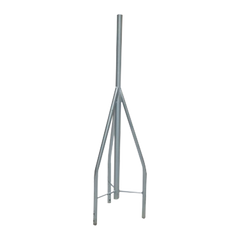 Tramo de Remate / Copete, tubo industrial 1 1/4" con tubo central 2 3/8" (Ced. 40), galvanizado por inmersión en caliente.