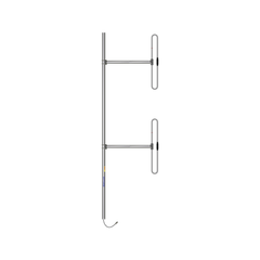 Antena Base de 2 Dipolos, 138-174 MHz, 5 dBd, 36 MHz de Ancho de Banda, Bi-direccional, 300 Watt, N Macho, Inclinación Opcional "Tilt" de 0, 2, 4, 6, 8 o 10 Grados.