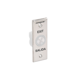 Botón de Salida con Aro Iluminado Color Verde y Rojo / IP65 / Buzzer / Función Toggle (Enclavado) / Temporizador  / Relevador NC/NO/ Uso Exterior e Interior.