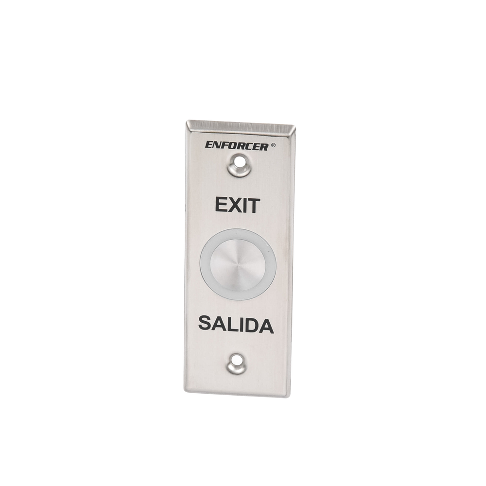 Botón de Salida con Aro Iluminado Color Verde y Rojo / IP65 / Buzzer / Función Toggle (Enclavado) / Temporizador  / Relevador NC/NO/ Uso Exterior e Interior.