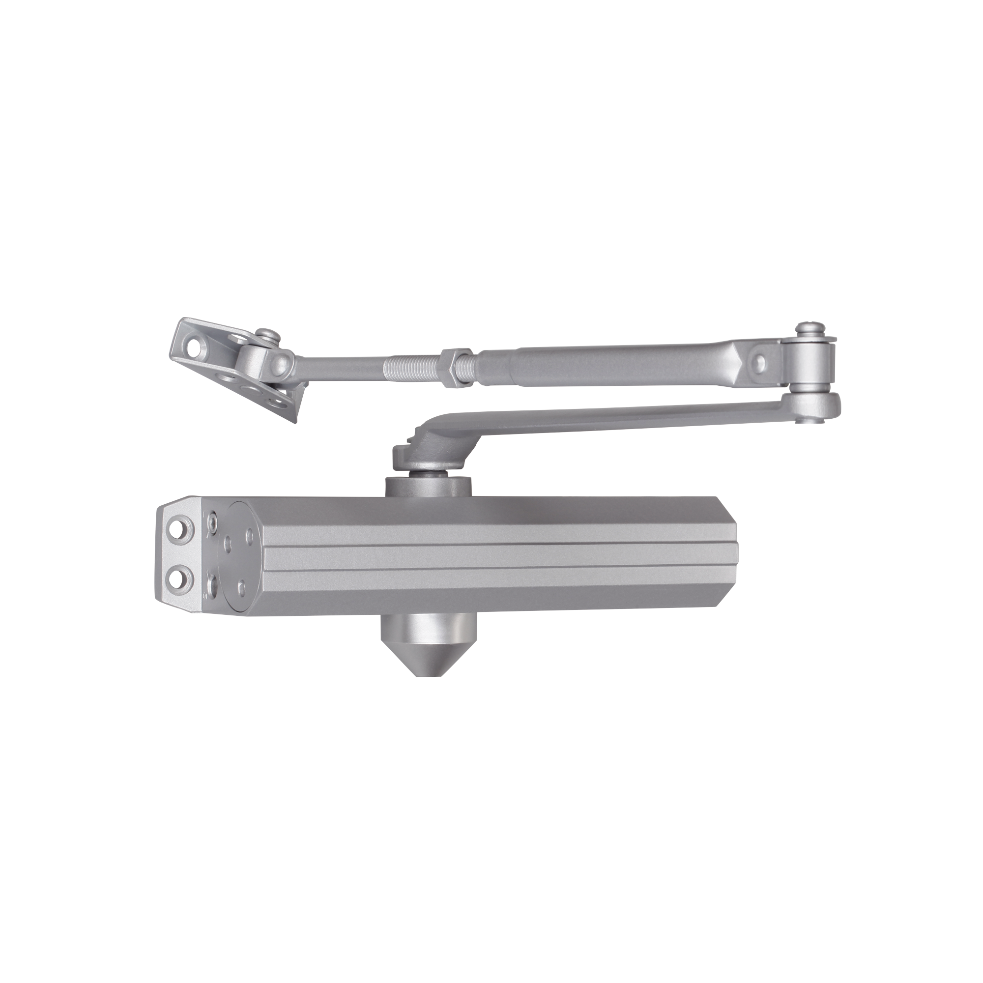 Cierra Puertas  / De Superficie / Puertas de Metal / Puertas de Madera / Ajustable para Tamaños 1~6 / Puertas Hasta 150 kg / Incluye Herrajes / Brazos de Acero Forjado
