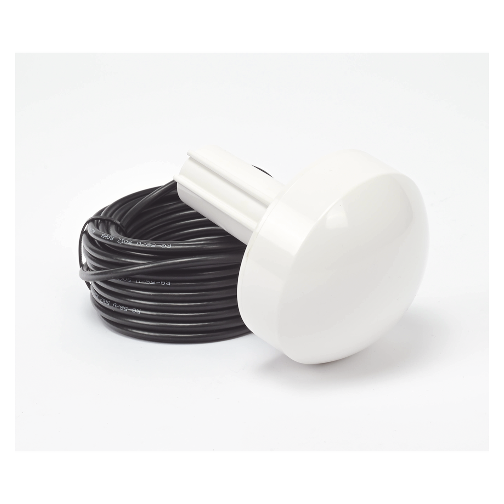 Antena marina de GPS con conector SMA- Macho en frecuencia 1575.42 MHz de 28 dBi. Incluye soporte rotativo